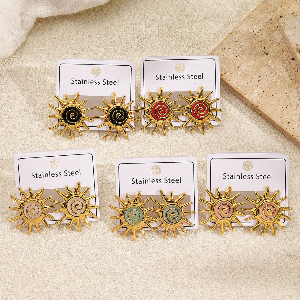 Aretes sol colorido