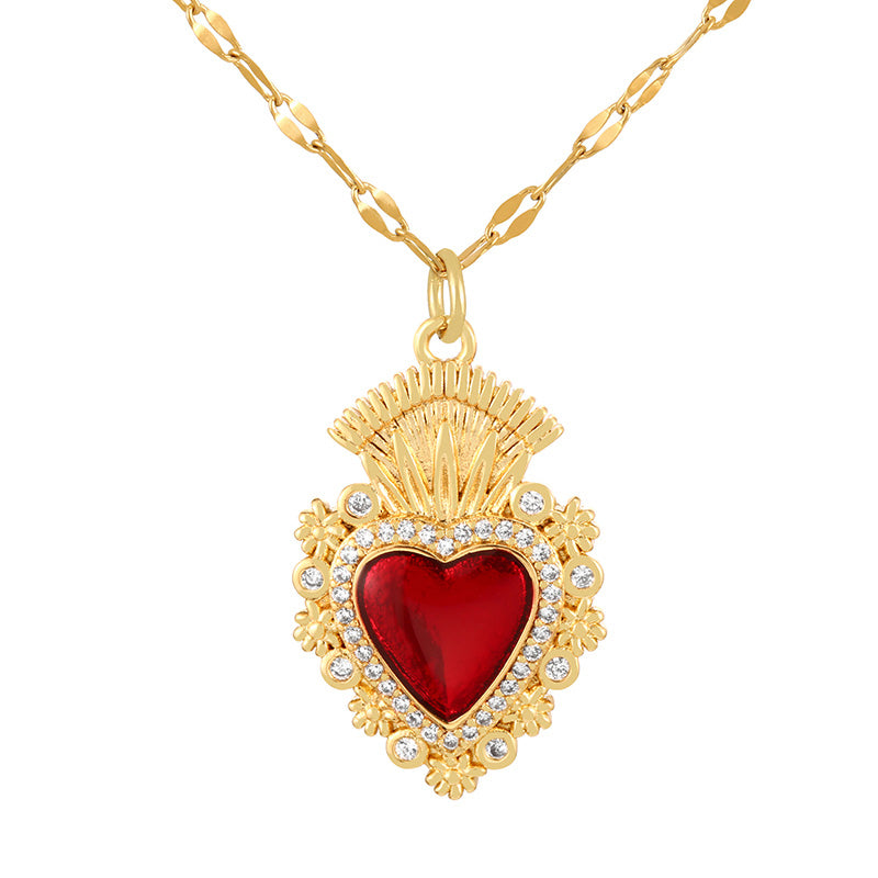 Collar corazón sagrado