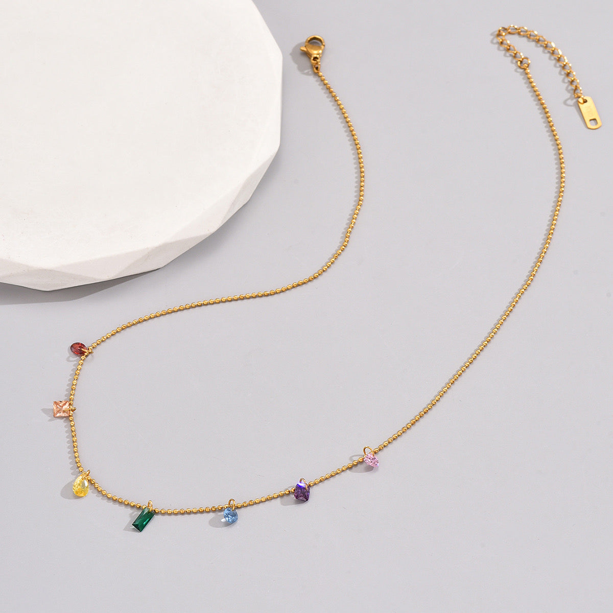 Collar Charms arcoíris