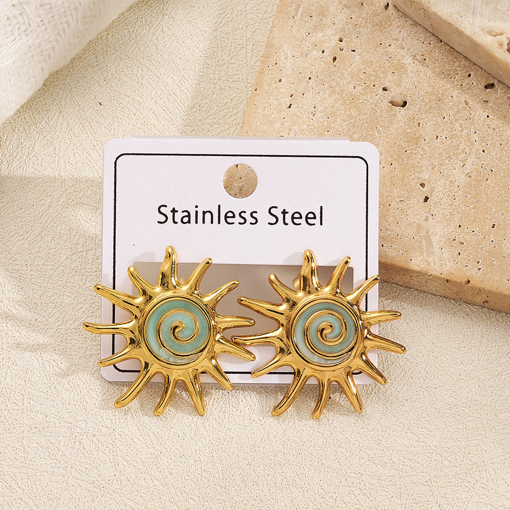 Aretes sol colorido