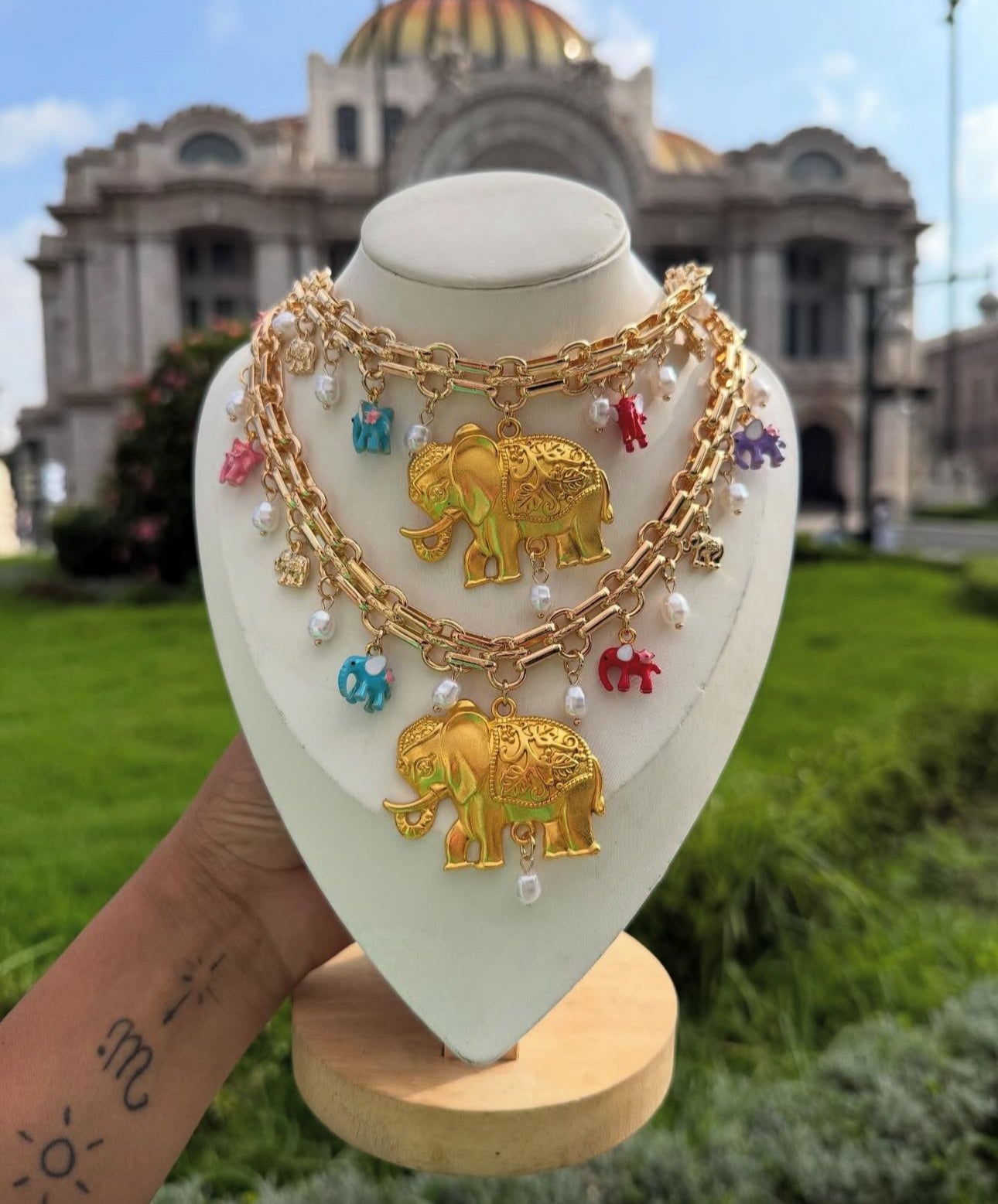 Collar chuncky elefante