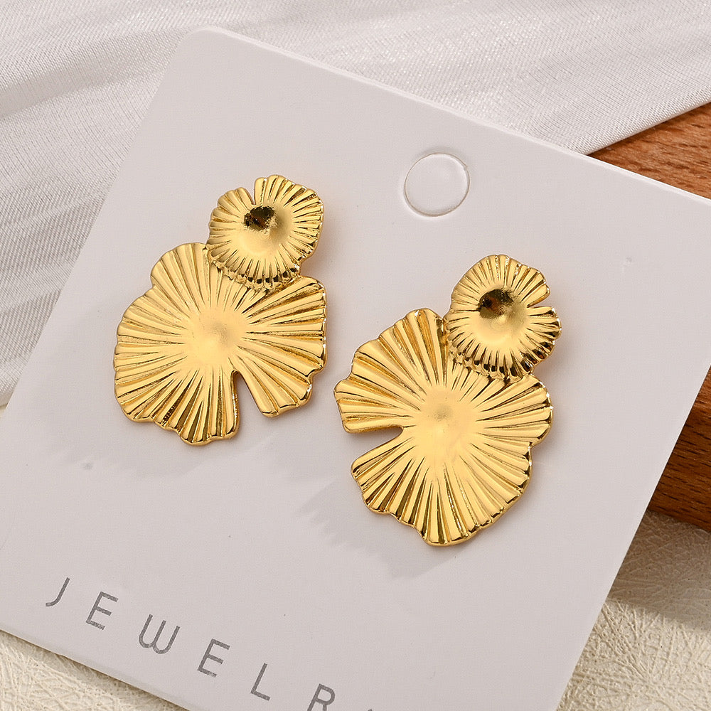 Aretes chuncky doble