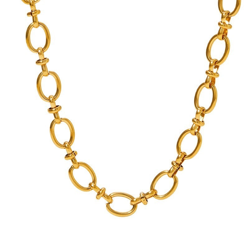 Collar eslabón elegante grueso