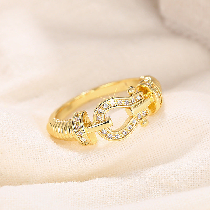 Anillo herradura sencillo