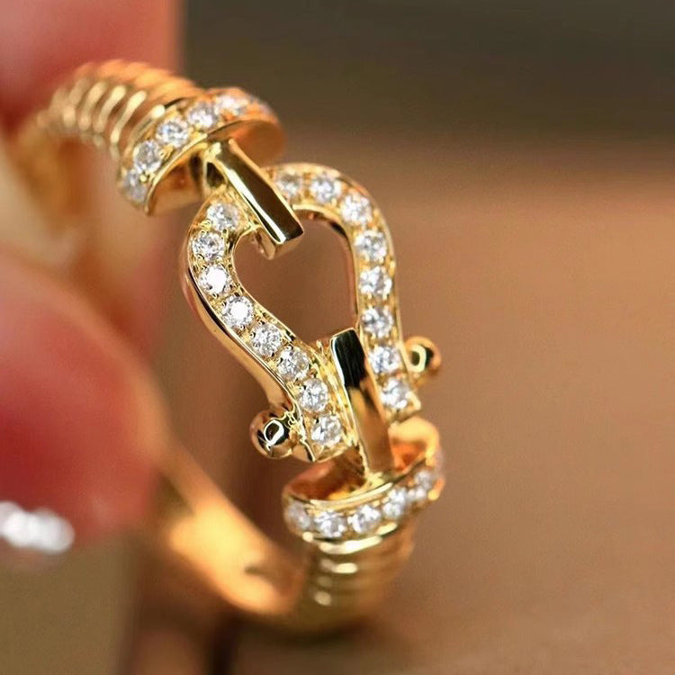 Anillo herradura sencillo