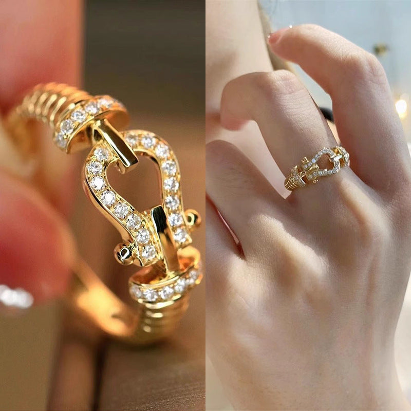 Anillo herradura sencillo