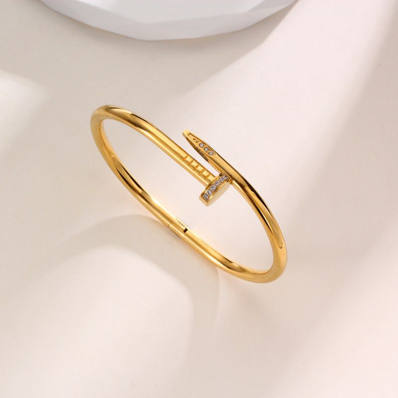 Pulsera clavo con brillos