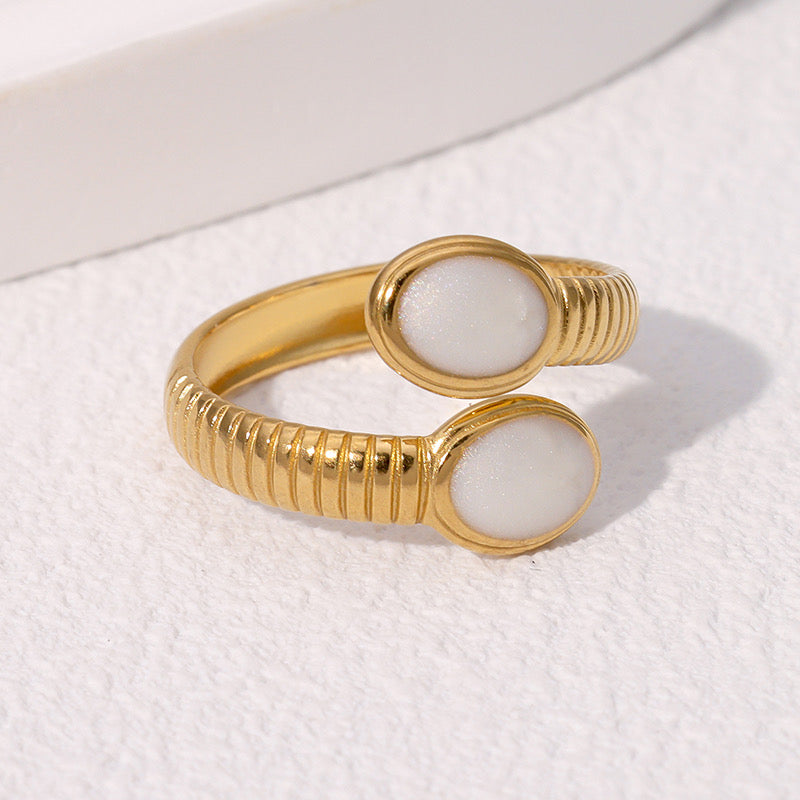 Anillo doble color