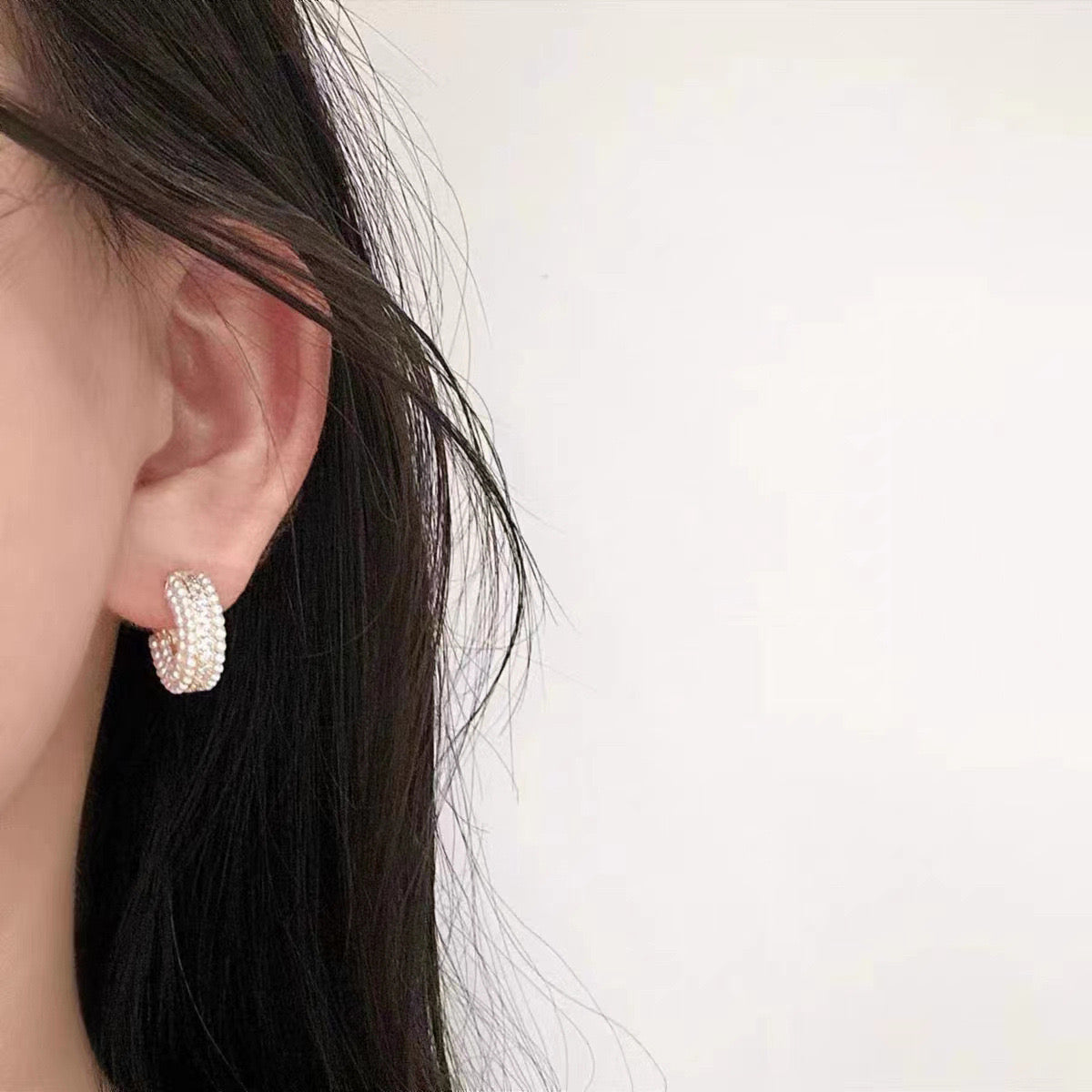 Aretes lindos de perlitas