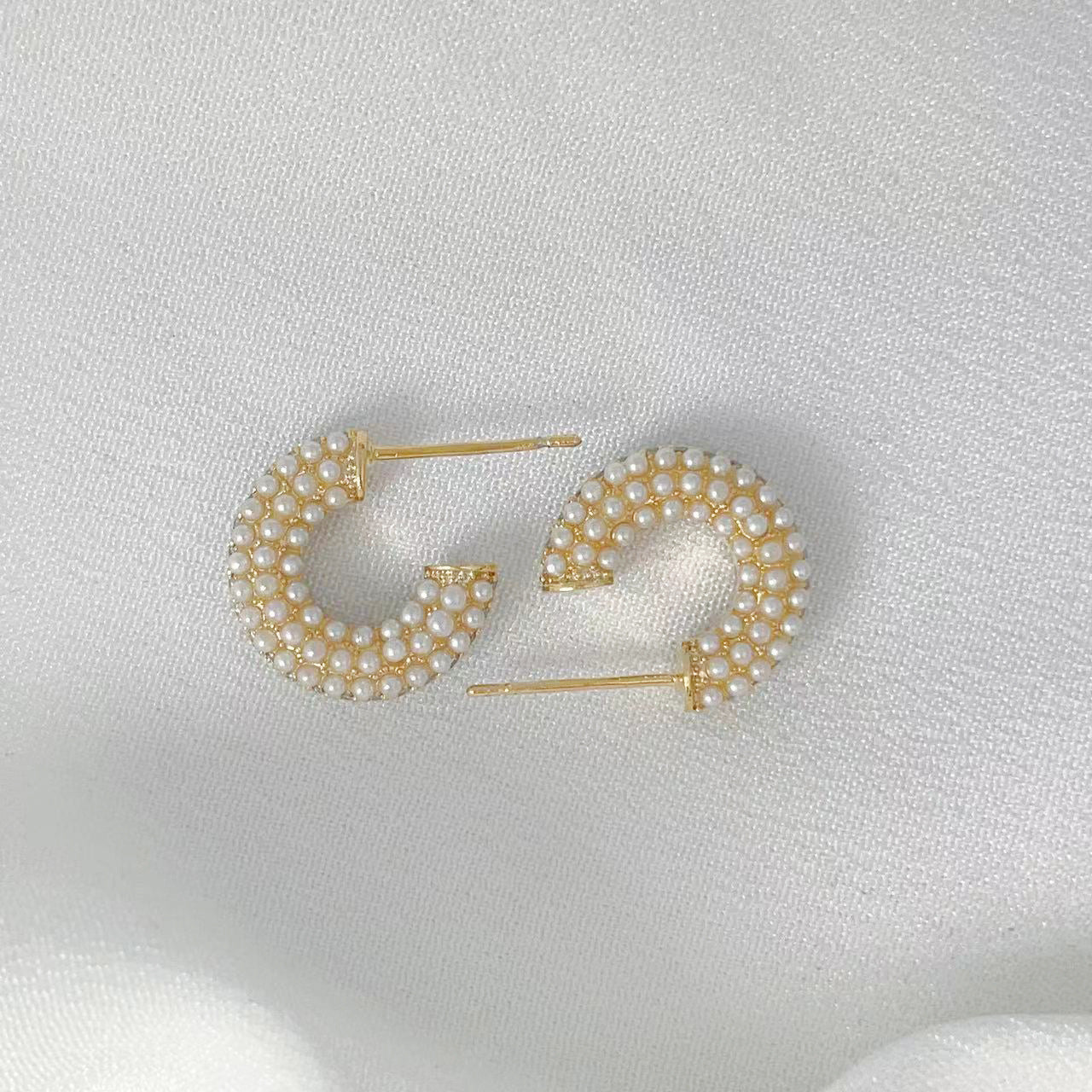 Aretes lindos de perlitas