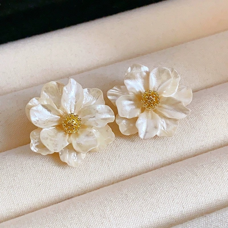 Aretes flor 3D