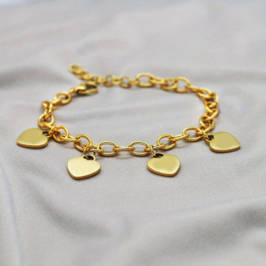 Pulsera con Charms de corazón.