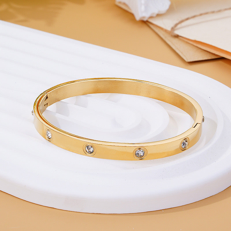 Pulsera Cartier brillo dorada