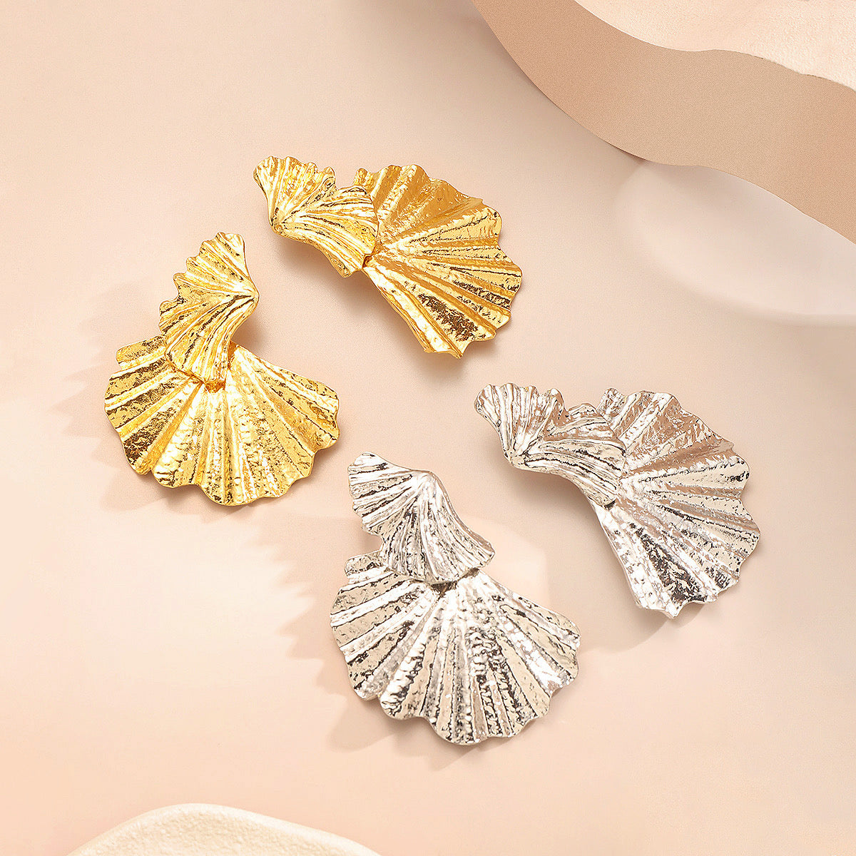 Aretes abanico