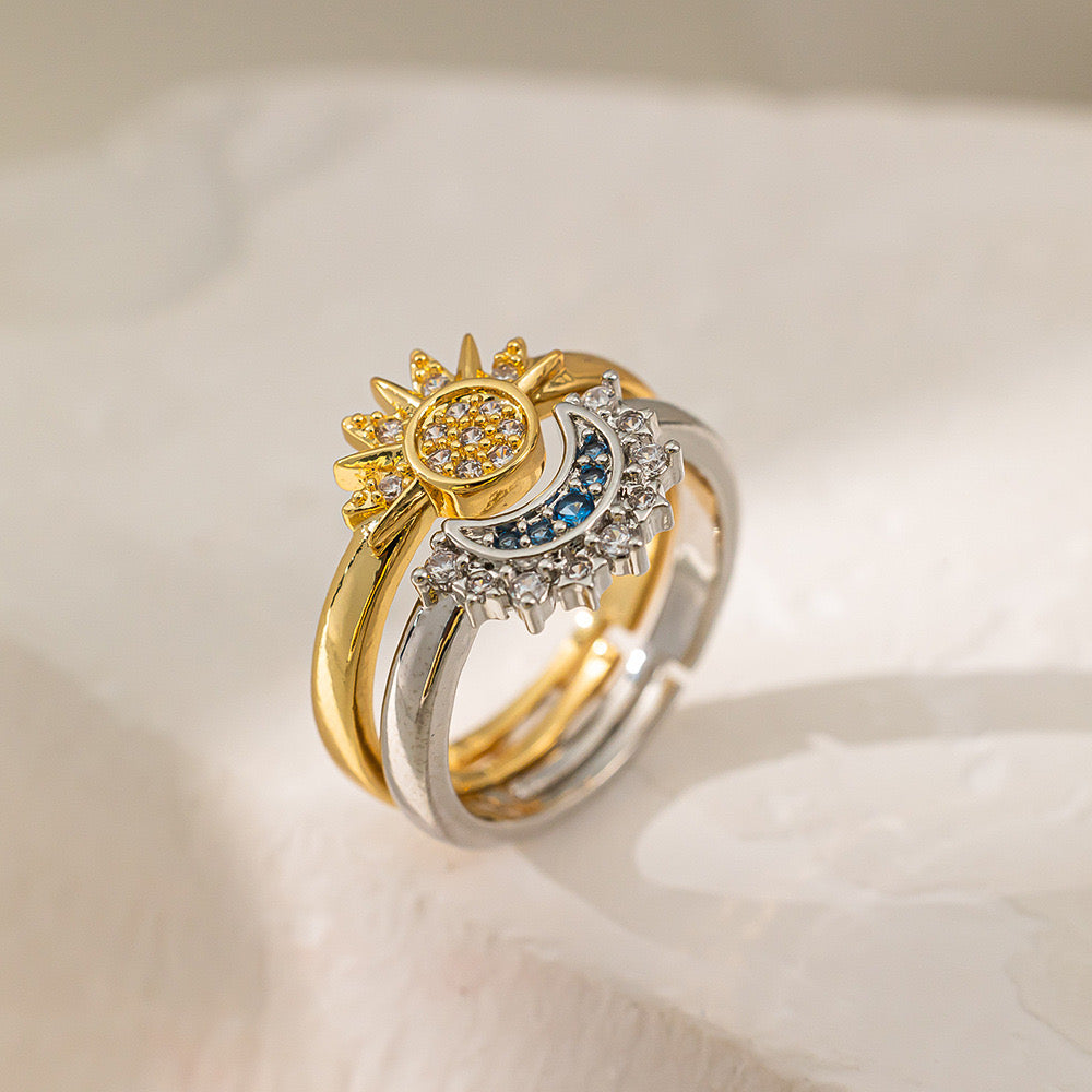 Anillo sol/luna