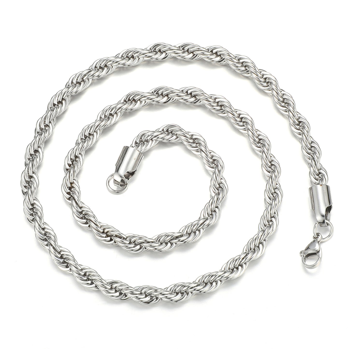 Collar torzal plata 4mm