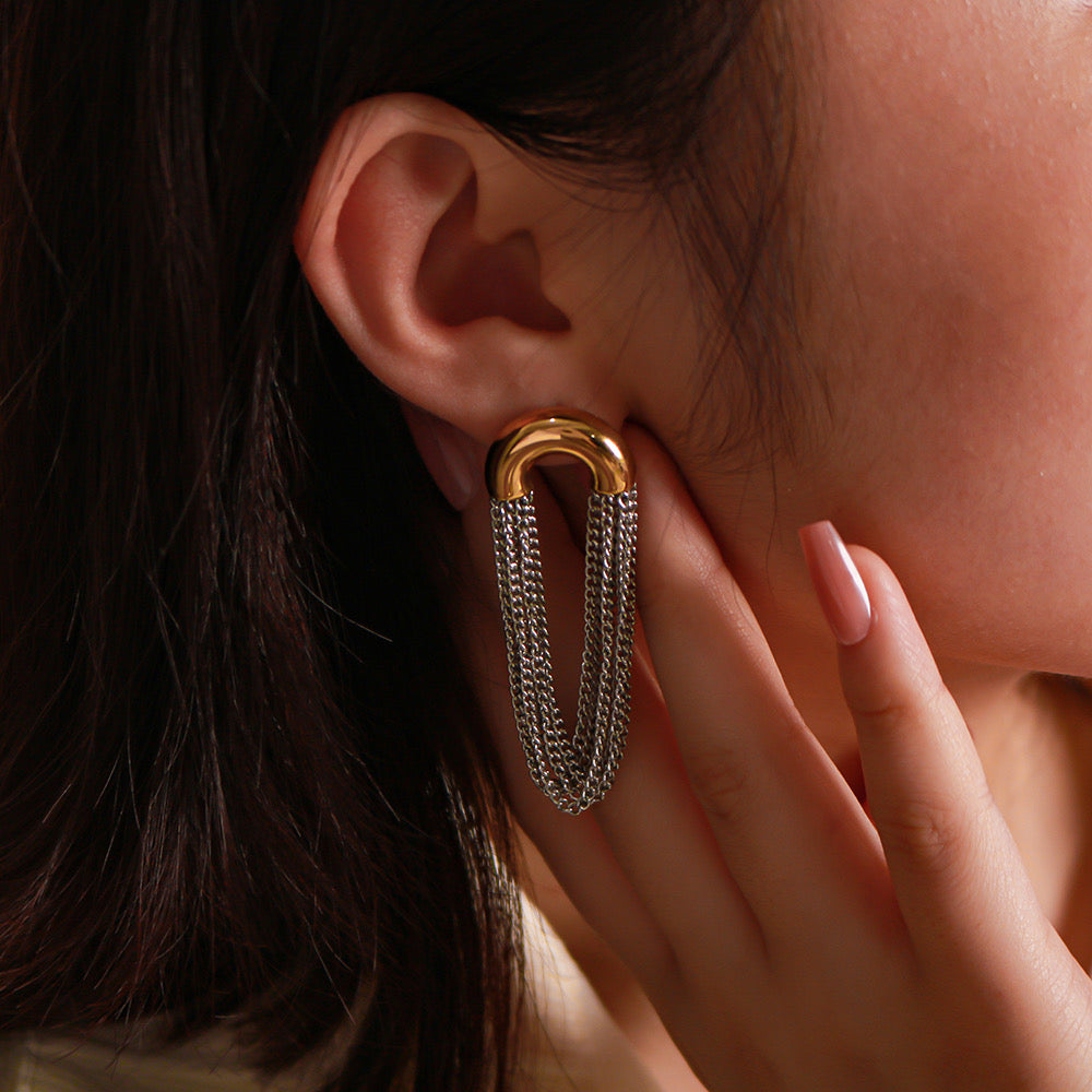Aretes cadenas