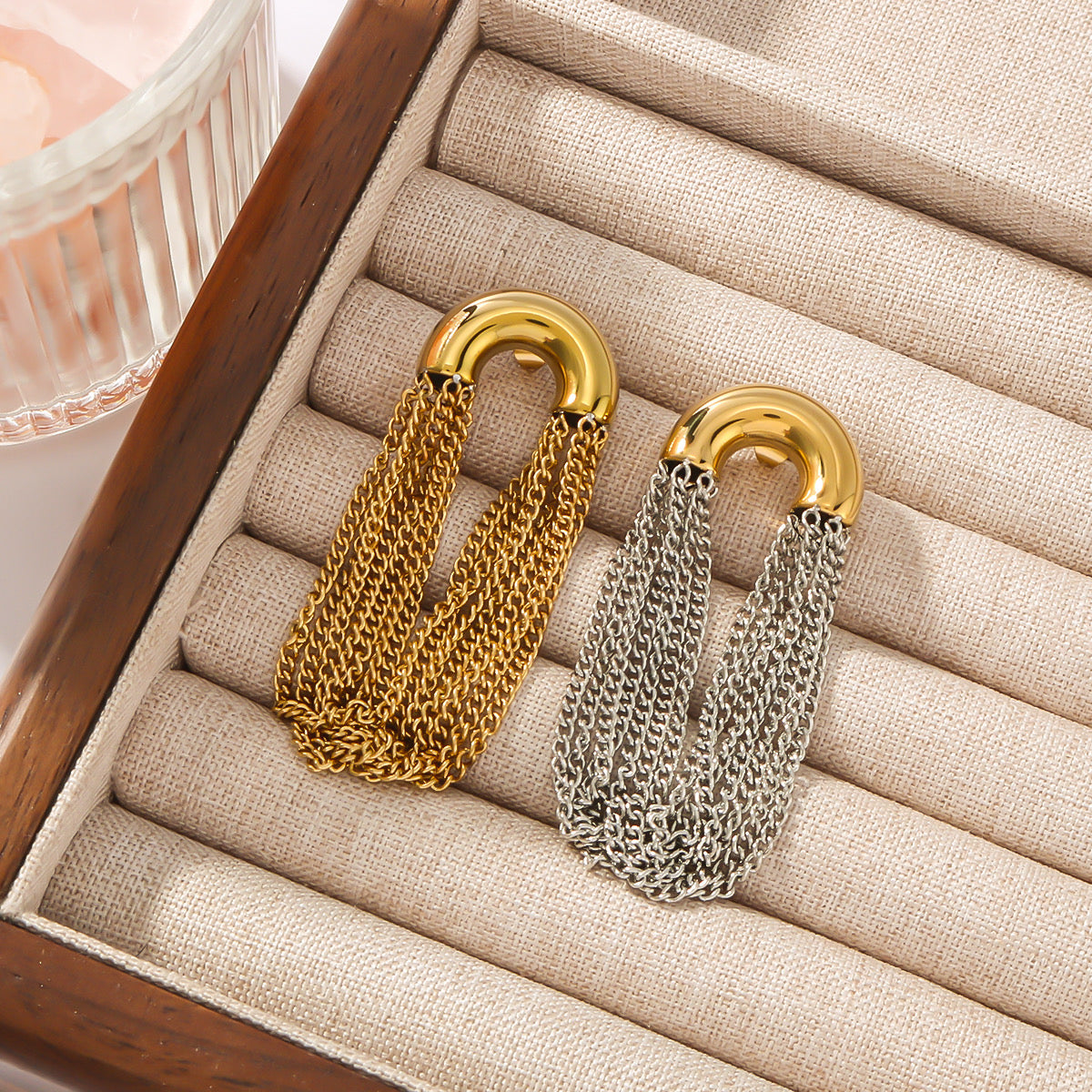 Aretes cadenas