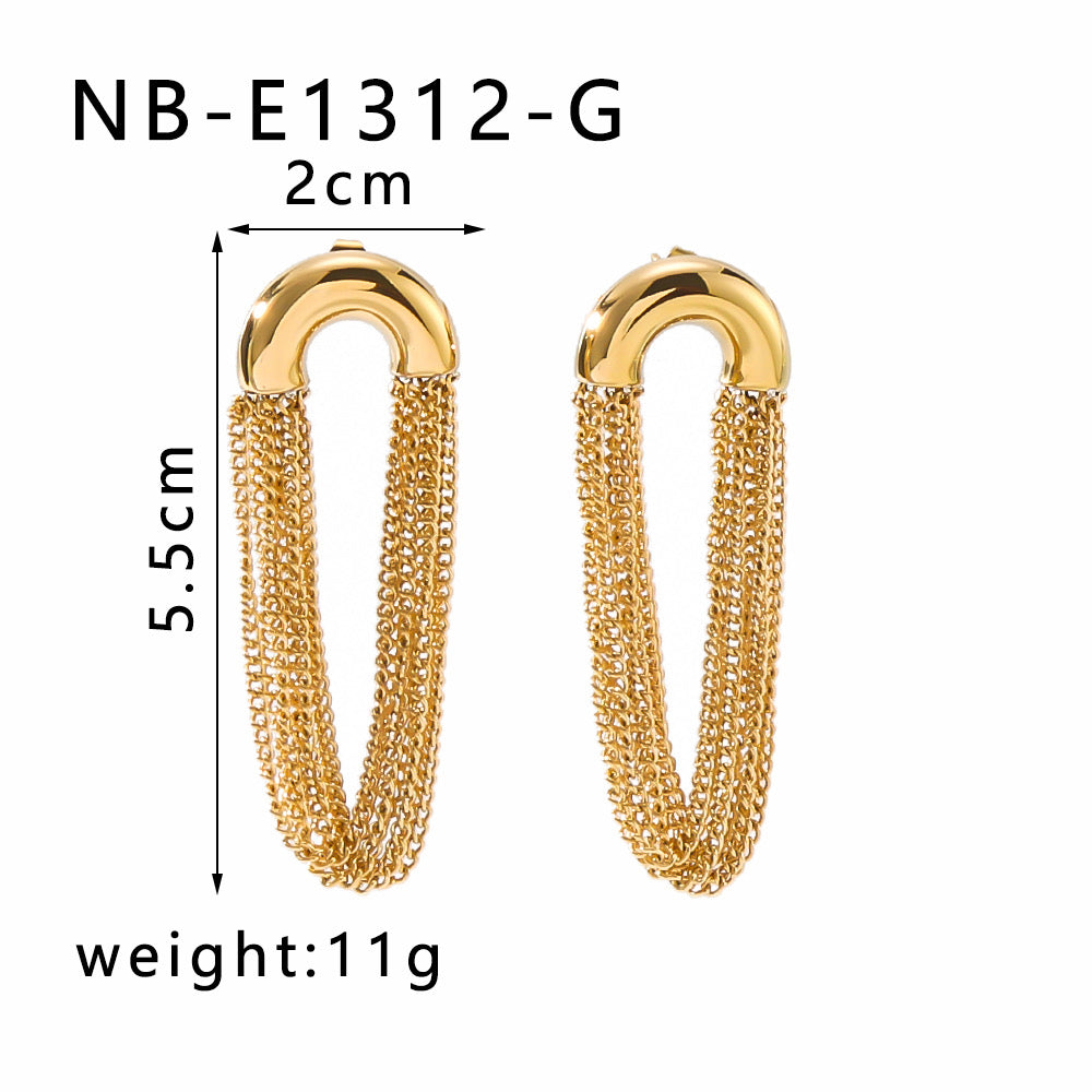 Aretes cadenas