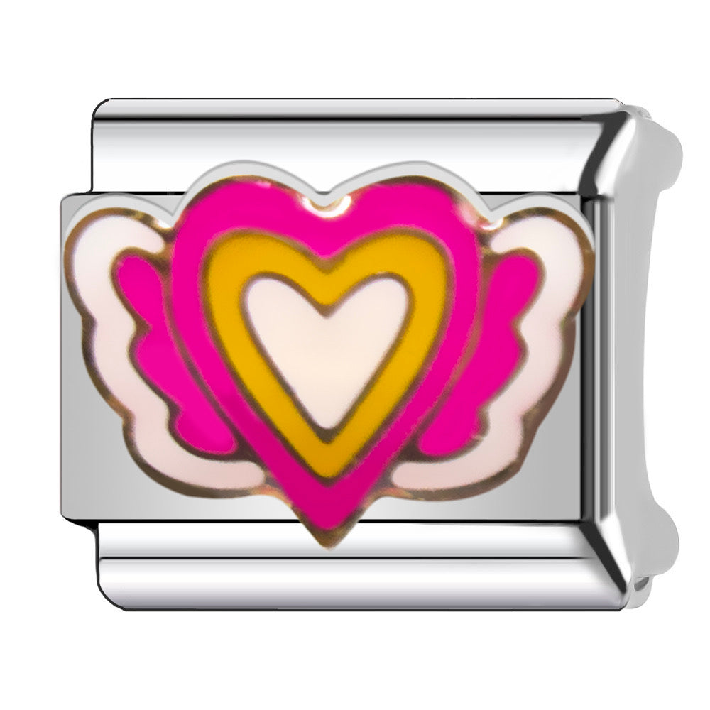 Charms corazón alas LUCY