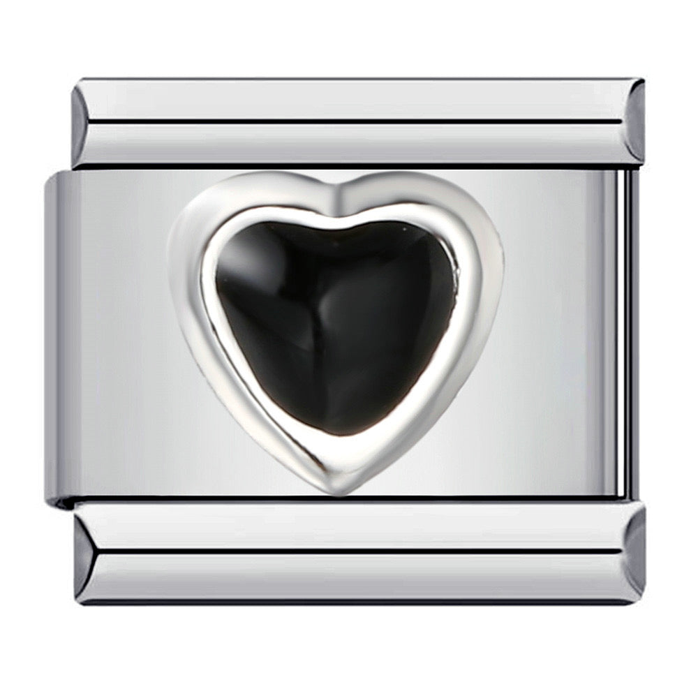 Charms corazón negro GABY