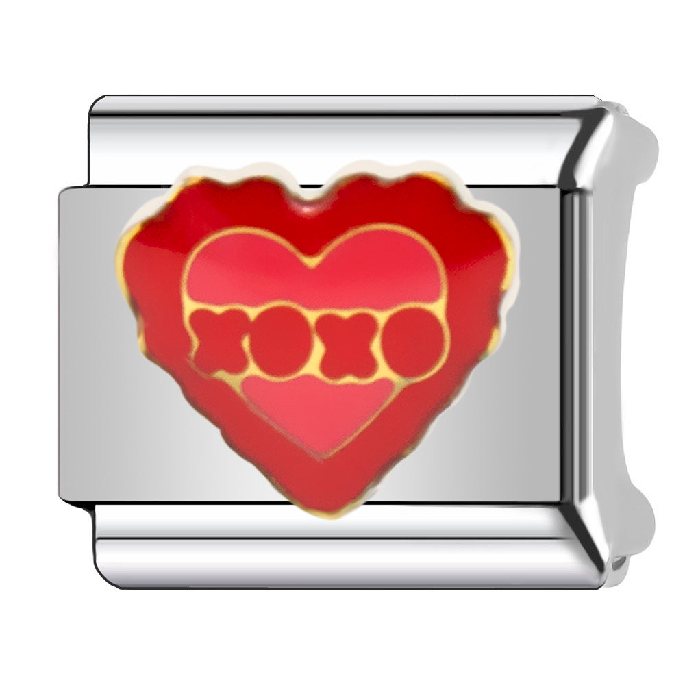 Charms corazón XOXO