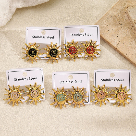 Aretes sol colorido