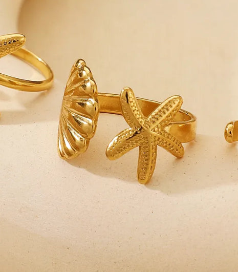 Anillo concha estrella