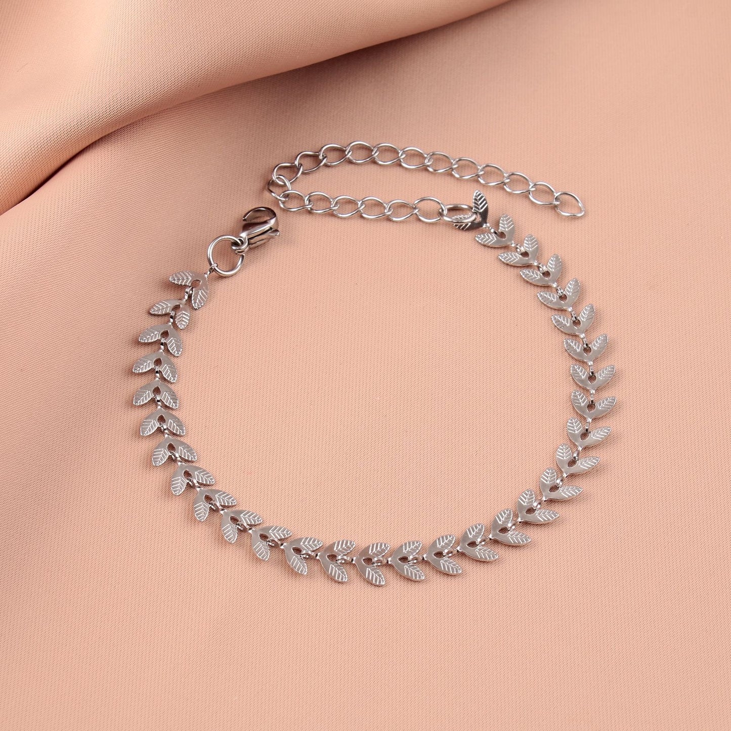 Pulsera trigo plata