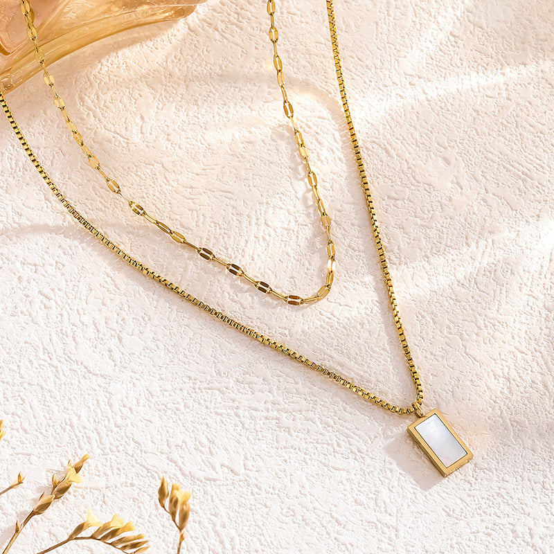 Collar doble rectángulo