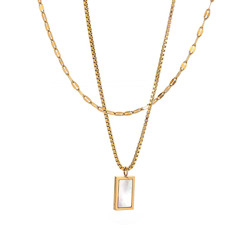 Collar doble rectángulo