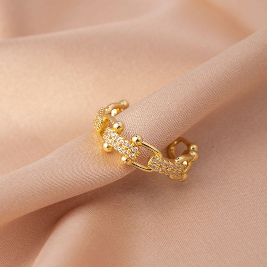 Anillo herradura tupidas