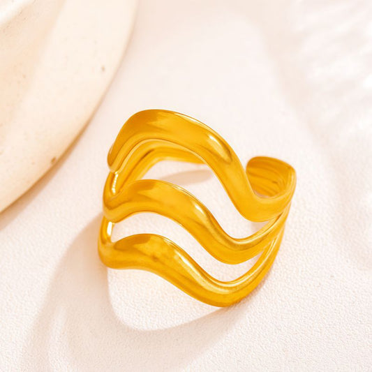 Anillo ondas gruesas