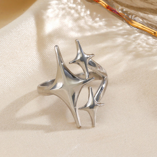 Anillo estrellado plata