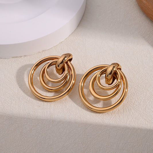 Aretes nudo de aros