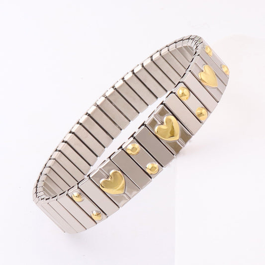 Pulsera/brazalete corazón grueso