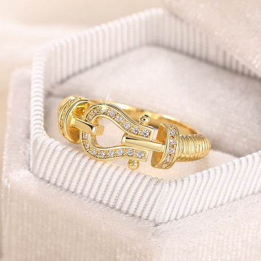 Anillo herradura sencillo
