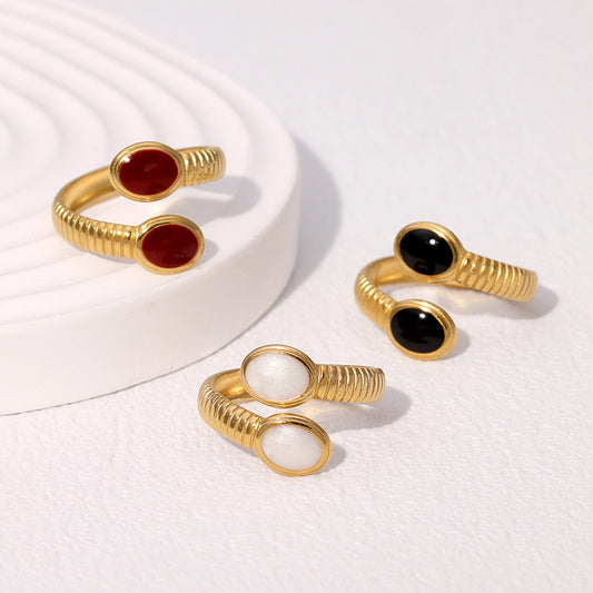 Anillo doble color