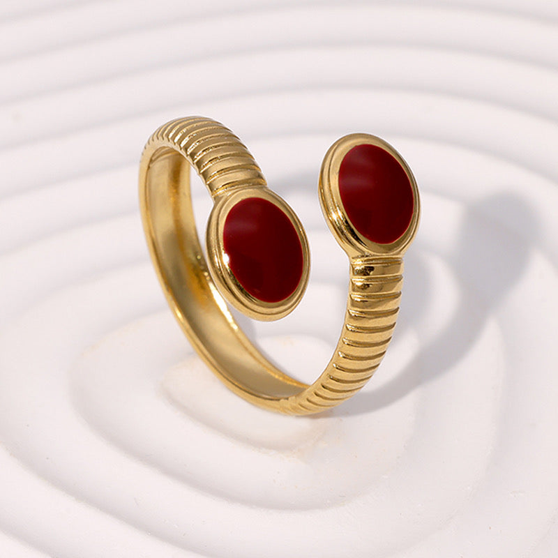 Anillo doble color