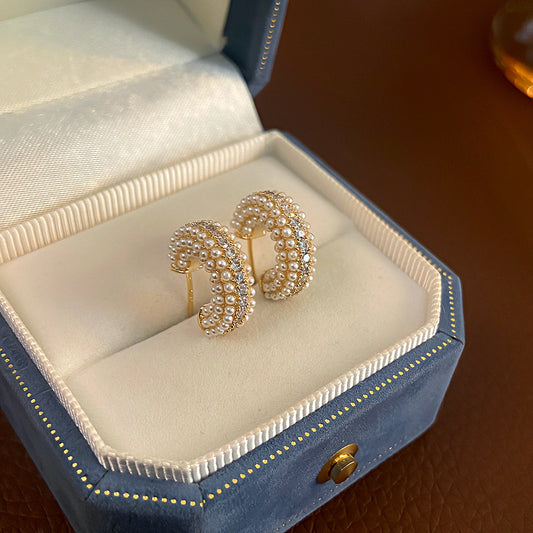Aretes lindos de perlitas