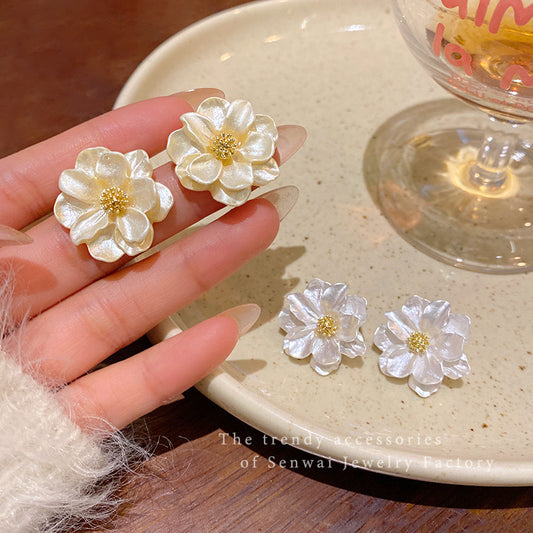 Aretes flor 3D