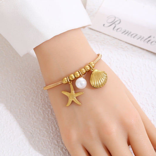 Pulsera marina con Charms