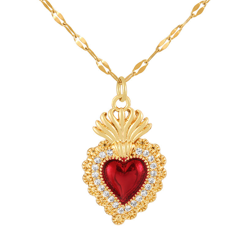 Collar corazón sagrado