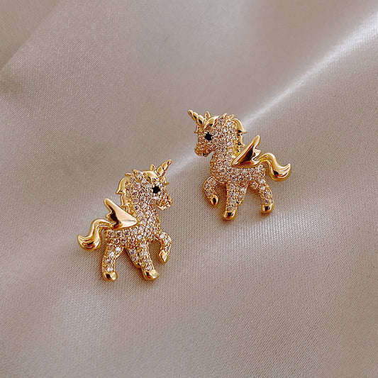Aretes unicornio