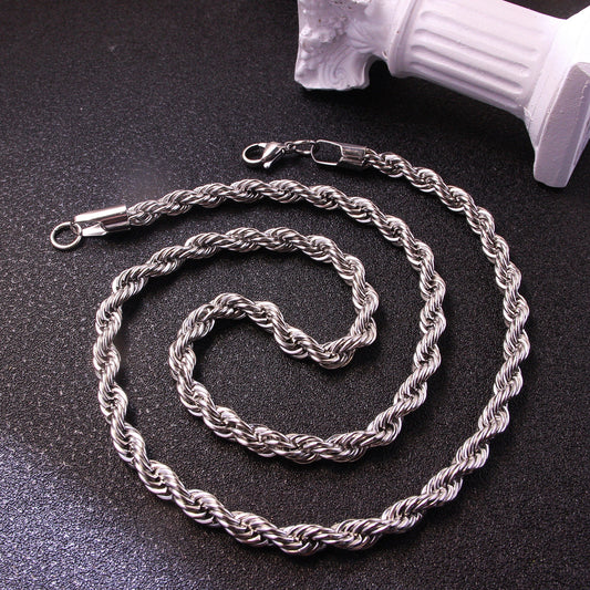 Collar torzal plata