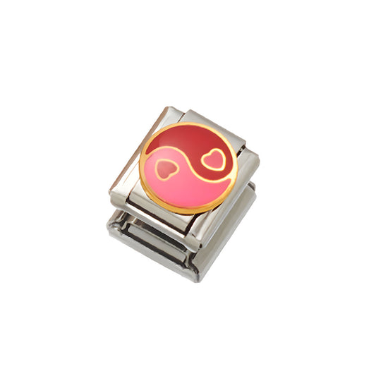 Charms yin yang rosa PIEZA