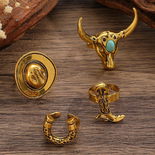 Set de anillos en cobre