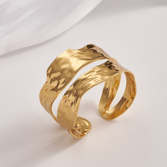 Brazalete doble con textura