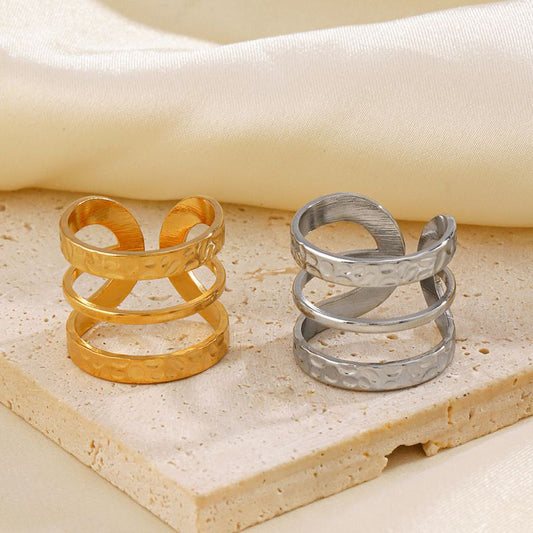 Anillo Glam triple